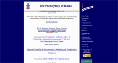Desktop Screenshot of presbyteryofboise.org